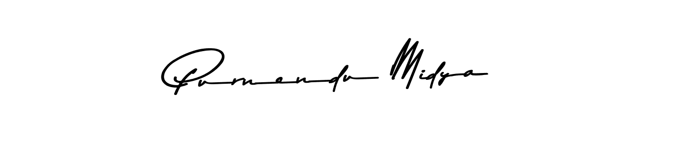 Use a signature maker to create a handwritten signature online. With this signature software, you can design (Asem Kandis PERSONAL USE) your own signature for name Purnendu Midya. Purnendu Midya signature style 9 images and pictures png