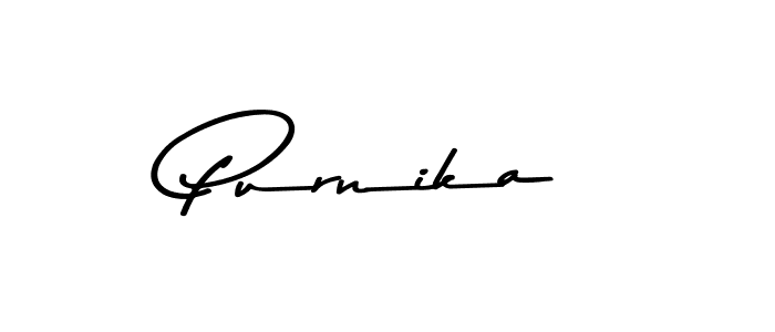 How to make Purnika signature? Asem Kandis PERSONAL USE is a professional autograph style. Create handwritten signature for Purnika name. Purnika signature style 9 images and pictures png