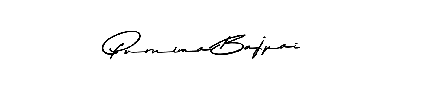 Also You can easily find your signature by using the search form. We will create Purnima Bajpai name handwritten signature images for you free of cost using Asem Kandis PERSONAL USE sign style. Purnima Bajpai signature style 9 images and pictures png