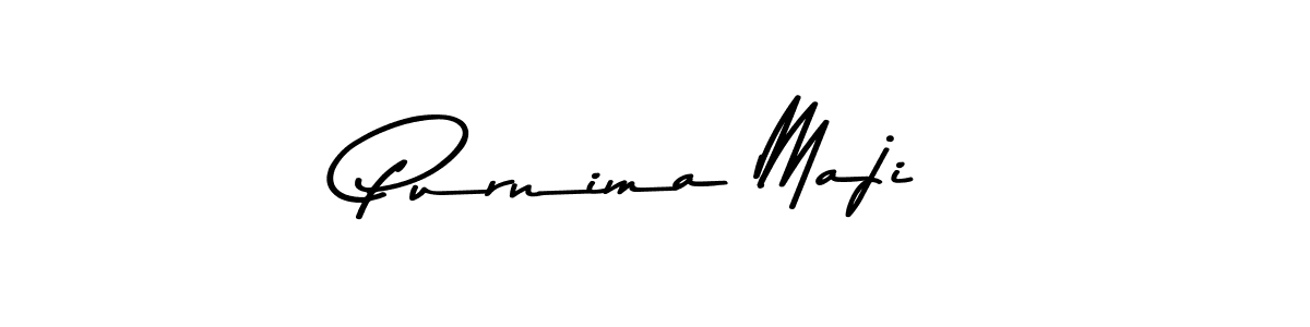 Design your own signature with our free online signature maker. With this signature software, you can create a handwritten (Asem Kandis PERSONAL USE) signature for name Purnima Maji. Purnima Maji signature style 9 images and pictures png