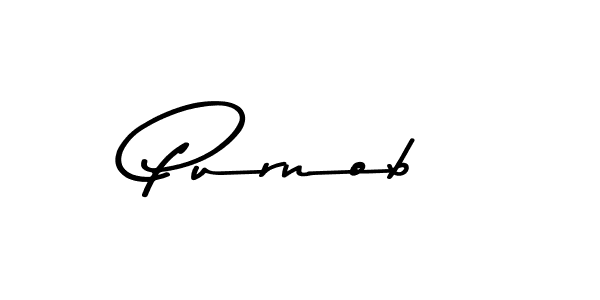 Make a beautiful signature design for name Purnob. With this signature (Asem Kandis PERSONAL USE) style, you can create a handwritten signature for free. Purnob signature style 9 images and pictures png