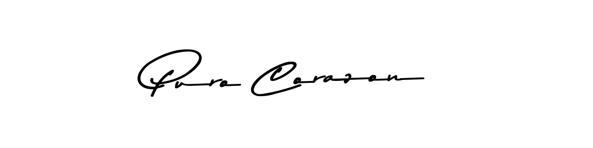 Also You can easily find your signature by using the search form. We will create Puro Corazon name handwritten signature images for you free of cost using Asem Kandis PERSONAL USE sign style. Puro Corazon signature style 9 images and pictures png