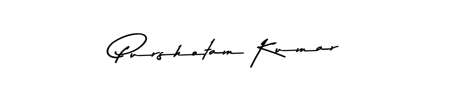 Use a signature maker to create a handwritten signature online. With this signature software, you can design (Asem Kandis PERSONAL USE) your own signature for name Purshotam Kumar. Purshotam Kumar signature style 9 images and pictures png