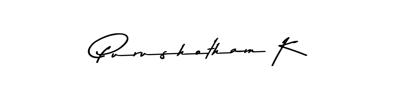 It looks lik you need a new signature style for name Purushotham K. Design unique handwritten (Asem Kandis PERSONAL USE) signature with our free signature maker in just a few clicks. Purushotham K signature style 9 images and pictures png