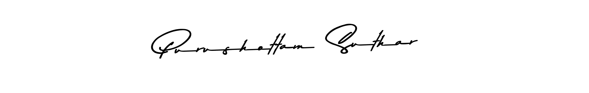 Make a beautiful signature design for name Purushottam  Suthar. With this signature (Asem Kandis PERSONAL USE) style, you can create a handwritten signature for free. Purushottam  Suthar signature style 9 images and pictures png