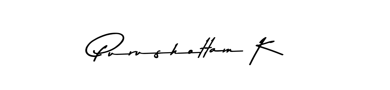 How to make Purushottam K signature? Asem Kandis PERSONAL USE is a professional autograph style. Create handwritten signature for Purushottam K name. Purushottam K signature style 9 images and pictures png