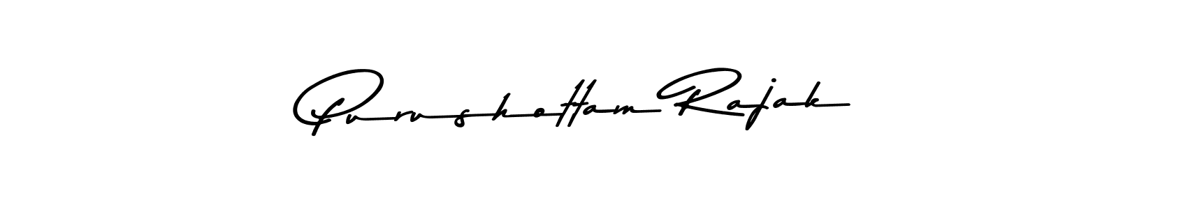 How to make Purushottam Rajak name signature. Use Asem Kandis PERSONAL USE style for creating short signs online. This is the latest handwritten sign. Purushottam Rajak signature style 9 images and pictures png