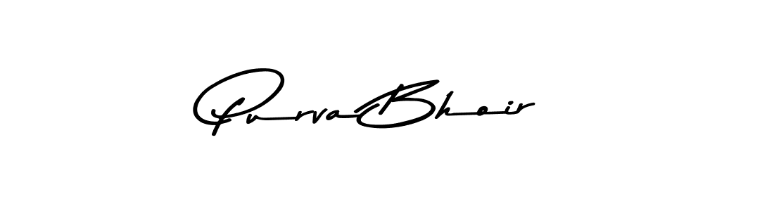 How to make Purva Bhoir signature? Asem Kandis PERSONAL USE is a professional autograph style. Create handwritten signature for Purva Bhoir name. Purva Bhoir signature style 9 images and pictures png