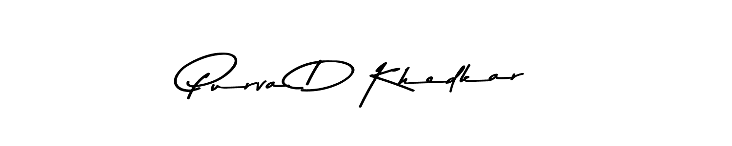 This is the best signature style for the Purva D Khedkar name. Also you like these signature font (Asem Kandis PERSONAL USE). Mix name signature. Purva D Khedkar signature style 9 images and pictures png