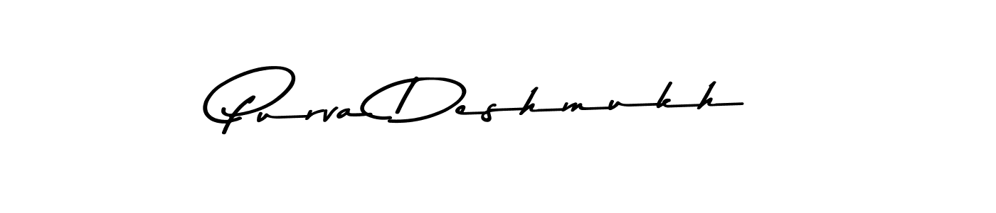 This is the best signature style for the Purva Deshmukh name. Also you like these signature font (Asem Kandis PERSONAL USE). Mix name signature. Purva Deshmukh signature style 9 images and pictures png