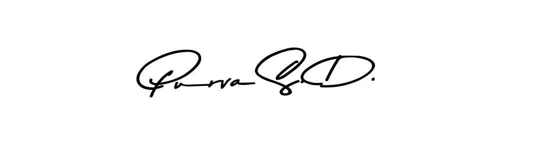 How to Draw Purva S. D. signature style? Asem Kandis PERSONAL USE is a latest design signature styles for name Purva S. D.. Purva S. D. signature style 9 images and pictures png