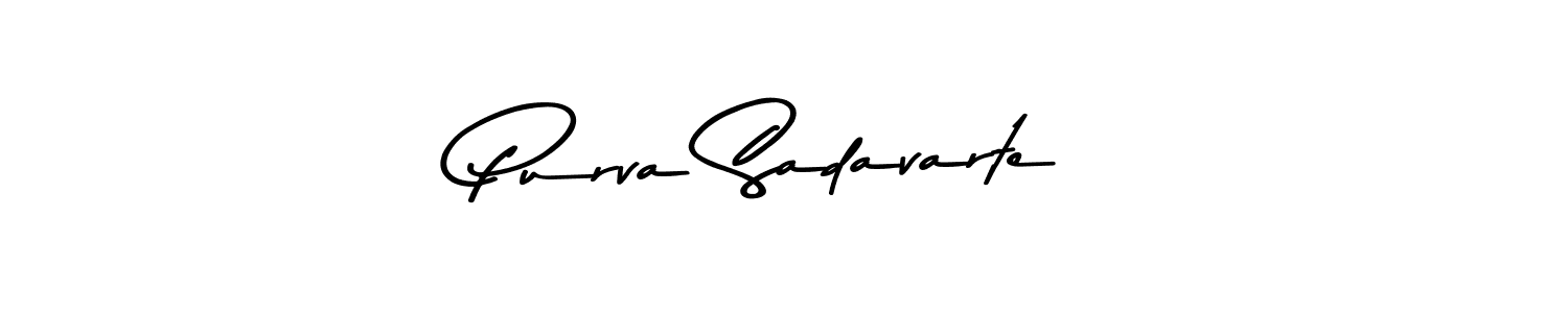 Make a beautiful signature design for name Purva Sadavarte. With this signature (Asem Kandis PERSONAL USE) style, you can create a handwritten signature for free. Purva Sadavarte signature style 9 images and pictures png