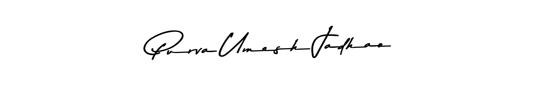 Also You can easily find your signature by using the search form. We will create Purva Umesh Jadhao name handwritten signature images for you free of cost using Asem Kandis PERSONAL USE sign style. Purva Umesh Jadhao signature style 9 images and pictures png