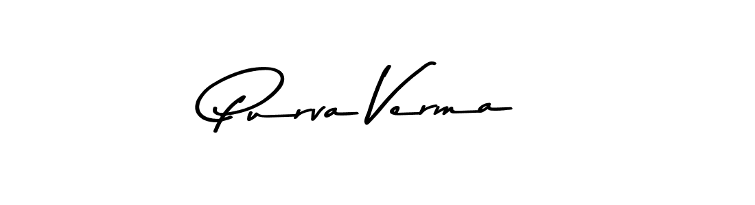 Make a beautiful signature design for name Purva Verma. With this signature (Asem Kandis PERSONAL USE) style, you can create a handwritten signature for free. Purva Verma signature style 9 images and pictures png