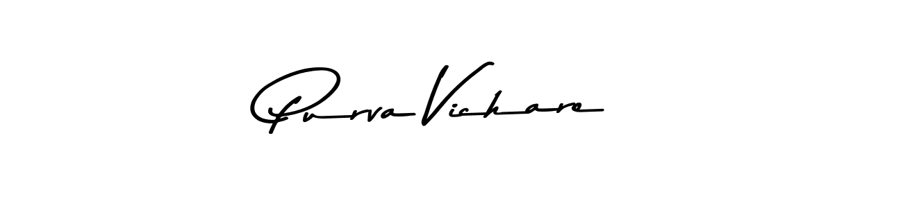 Design your own signature with our free online signature maker. With this signature software, you can create a handwritten (Asem Kandis PERSONAL USE) signature for name Purva Vichare. Purva Vichare signature style 9 images and pictures png