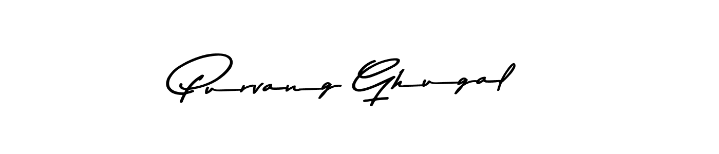 Purvang Ghugal stylish signature style. Best Handwritten Sign (Asem Kandis PERSONAL USE) for my name. Handwritten Signature Collection Ideas for my name Purvang Ghugal. Purvang Ghugal signature style 9 images and pictures png