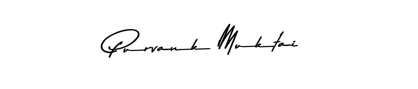 Design your own signature with our free online signature maker. With this signature software, you can create a handwritten (Asem Kandis PERSONAL USE) signature for name Purvank Muktai. Purvank Muktai signature style 9 images and pictures png