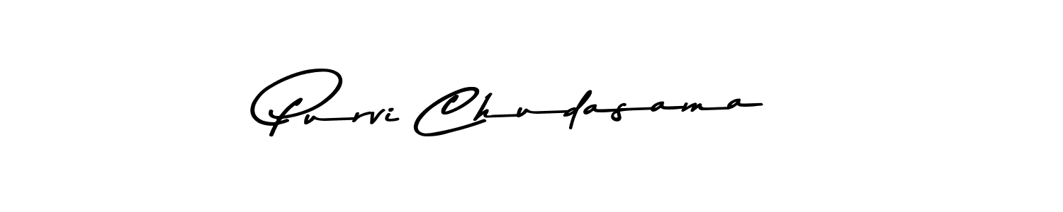 Make a beautiful signature design for name Purvi Chudasama. Use this online signature maker to create a handwritten signature for free. Purvi Chudasama signature style 9 images and pictures png