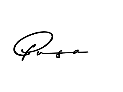 Also we have Pusa name is the best signature style. Create professional handwritten signature collection using Asem Kandis PERSONAL USE autograph style. Pusa signature style 9 images and pictures png