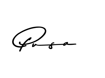 Use a signature maker to create a handwritten signature online. With this signature software, you can design (Asem Kandis PERSONAL USE) your own signature for name Pusa. Pusa signature style 9 images and pictures png