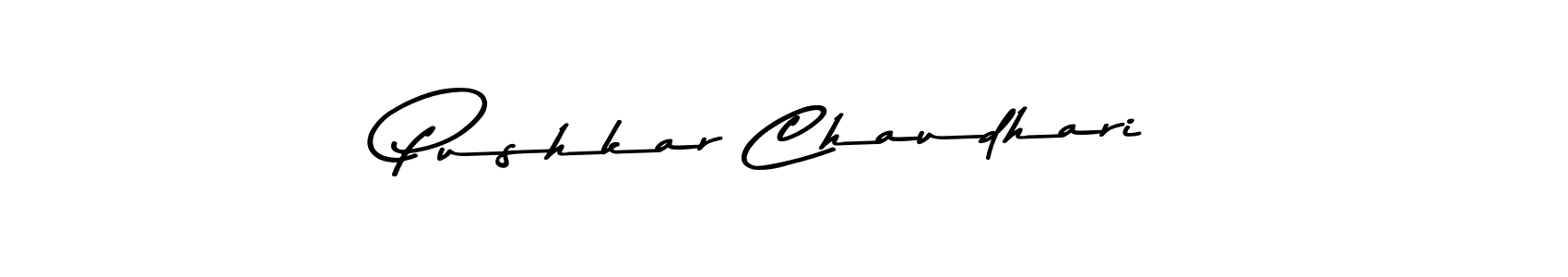 Make a beautiful signature design for name Pushkar Chaudhari. Use this online signature maker to create a handwritten signature for free. Pushkar Chaudhari signature style 9 images and pictures png