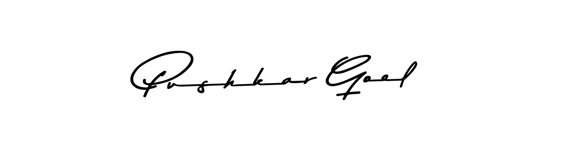 Similarly Asem Kandis PERSONAL USE is the best handwritten signature design. Signature creator online .You can use it as an online autograph creator for name Pushkar Goel. Pushkar Goel signature style 9 images and pictures png