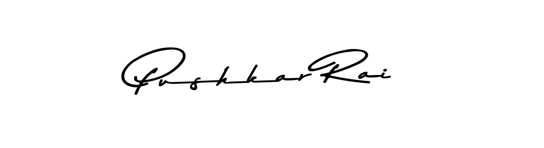 Make a beautiful signature design for name Pushkar Rai. With this signature (Asem Kandis PERSONAL USE) style, you can create a handwritten signature for free. Pushkar Rai signature style 9 images and pictures png