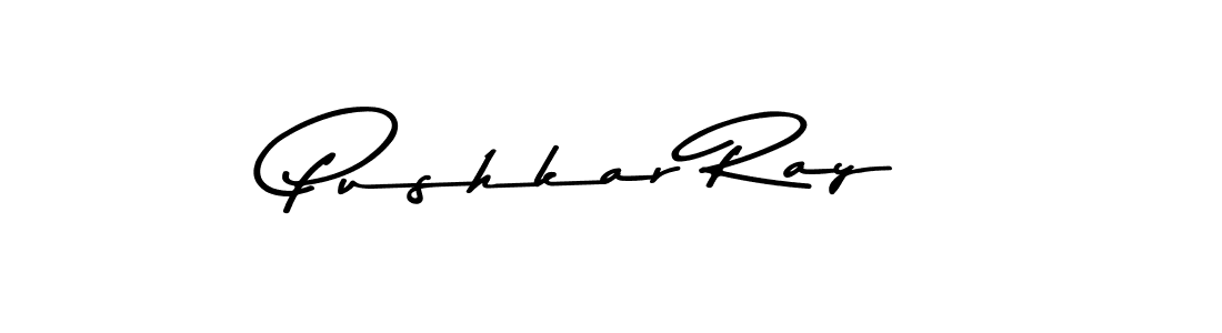 Create a beautiful signature design for name Pushkar Ray. With this signature (Asem Kandis PERSONAL USE) fonts, you can make a handwritten signature for free. Pushkar Ray signature style 9 images and pictures png
