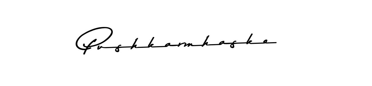 How to make Pushkarmhaske signature? Asem Kandis PERSONAL USE is a professional autograph style. Create handwritten signature for Pushkarmhaske name. Pushkarmhaske signature style 9 images and pictures png