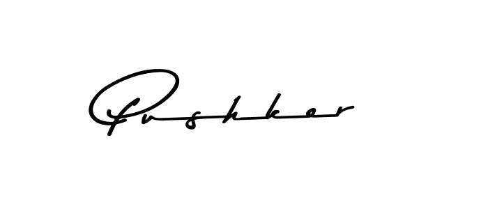 How to make Pushker signature? Asem Kandis PERSONAL USE is a professional autograph style. Create handwritten signature for Pushker name. Pushker signature style 9 images and pictures png
