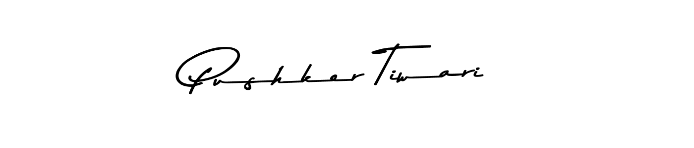 This is the best signature style for the Pushker Tiwari name. Also you like these signature font (Asem Kandis PERSONAL USE). Mix name signature. Pushker Tiwari signature style 9 images and pictures png