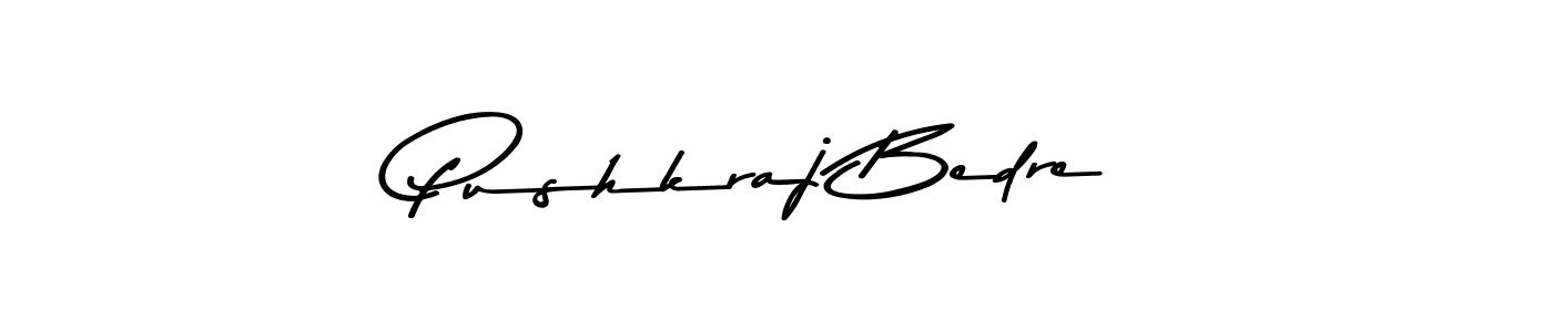 if you are searching for the best signature style for your name Pushkraj Bedre. so please give up your signature search. here we have designed multiple signature styles  using Asem Kandis PERSONAL USE. Pushkraj Bedre signature style 9 images and pictures png