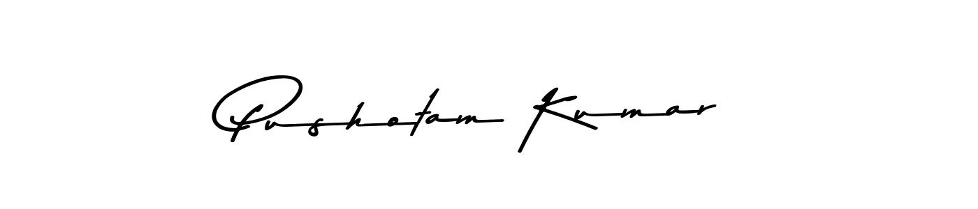 Also we have Pushotam Kumar name is the best signature style. Create professional handwritten signature collection using Asem Kandis PERSONAL USE autograph style. Pushotam Kumar signature style 9 images and pictures png