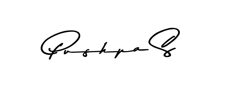 Make a beautiful signature design for name Pushpa S. With this signature (Asem Kandis PERSONAL USE) style, you can create a handwritten signature for free. Pushpa S signature style 9 images and pictures png