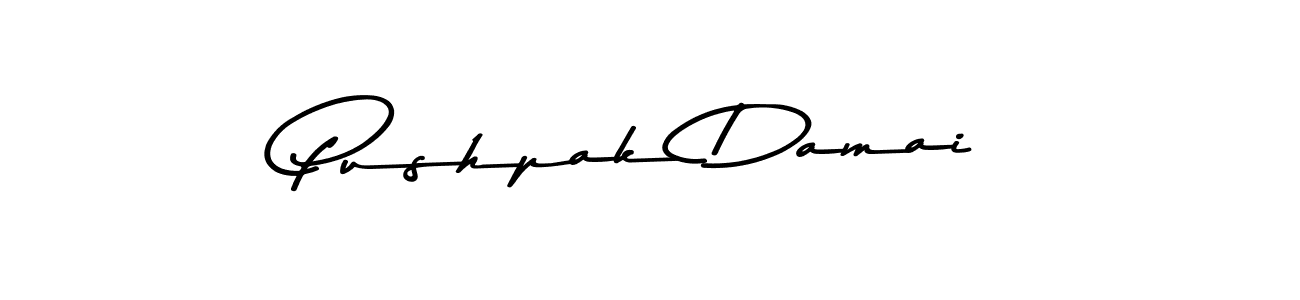 You should practise on your own different ways (Asem Kandis PERSONAL USE) to write your name (Pushpak Damai) in signature. don't let someone else do it for you. Pushpak Damai signature style 9 images and pictures png