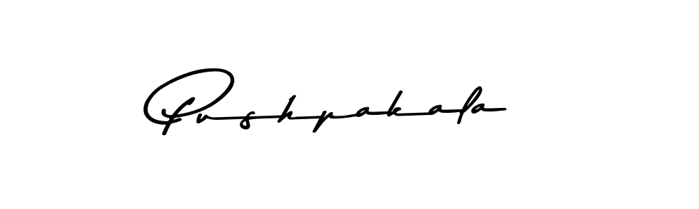 Create a beautiful signature design for name Pushpakala. With this signature (Asem Kandis PERSONAL USE) fonts, you can make a handwritten signature for free. Pushpakala signature style 9 images and pictures png