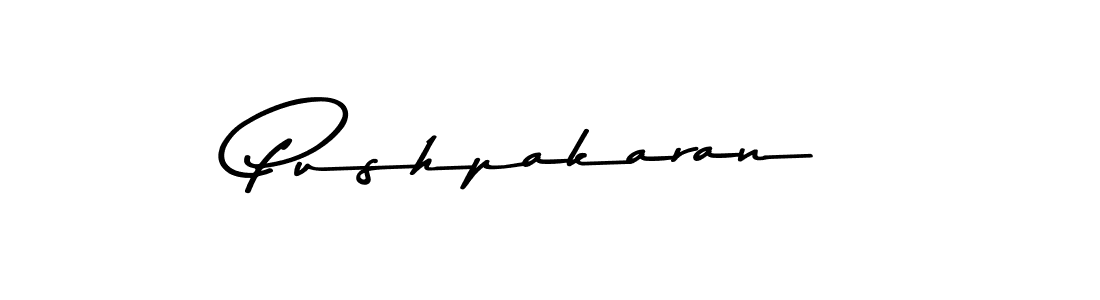 Design your own signature with our free online signature maker. With this signature software, you can create a handwritten (Asem Kandis PERSONAL USE) signature for name Pushpakaran. Pushpakaran signature style 9 images and pictures png