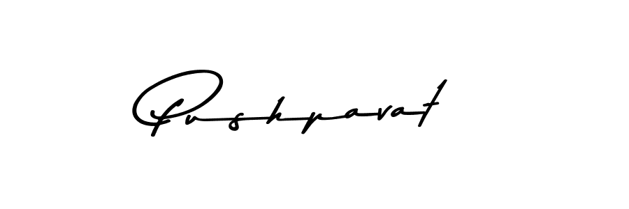 How to make Pushpavat name signature. Use Asem Kandis PERSONAL USE style for creating short signs online. This is the latest handwritten sign. Pushpavat signature style 9 images and pictures png