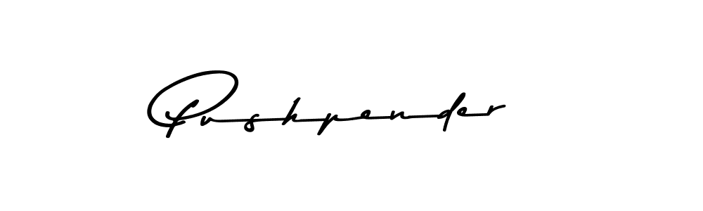 Pushpender stylish signature style. Best Handwritten Sign (Asem Kandis PERSONAL USE) for my name. Handwritten Signature Collection Ideas for my name Pushpender. Pushpender signature style 9 images and pictures png