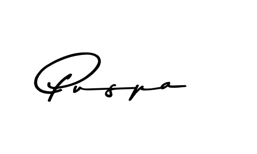 Use a signature maker to create a handwritten signature online. With this signature software, you can design (Asem Kandis PERSONAL USE) your own signature for name Puspa. Puspa signature style 9 images and pictures png