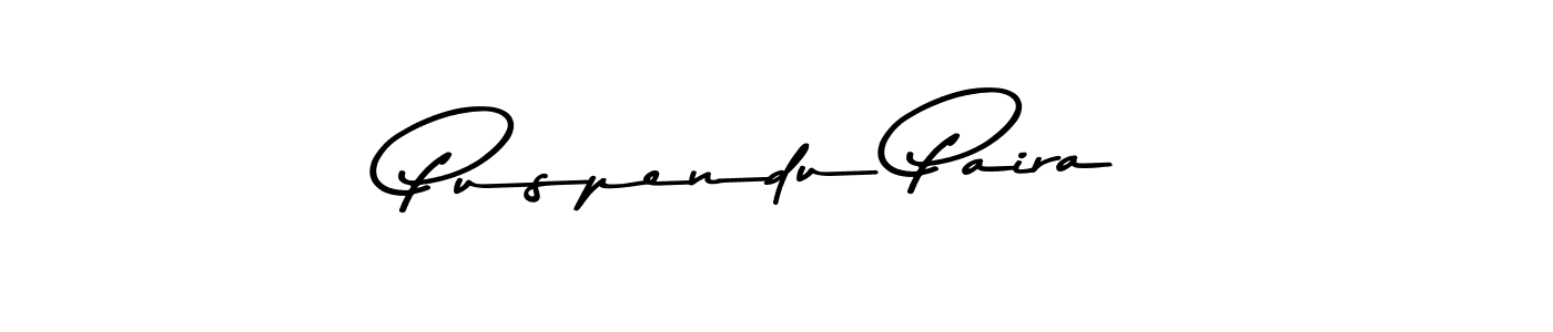 The best way (Asem Kandis PERSONAL USE) to make a short signature is to pick only two or three words in your name. The name Puspendu Paira include a total of six letters. For converting this name. Puspendu Paira signature style 9 images and pictures png