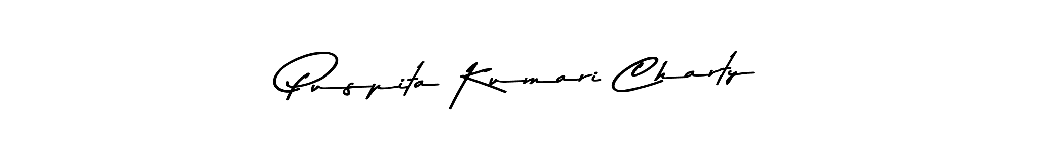 Make a beautiful signature design for name Puspita Kumari Charty. With this signature (Asem Kandis PERSONAL USE) style, you can create a handwritten signature for free. Puspita Kumari Charty signature style 9 images and pictures png