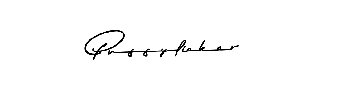 How to make Pussylicker name signature. Use Asem Kandis PERSONAL USE style for creating short signs online. This is the latest handwritten sign. Pussylicker signature style 9 images and pictures png