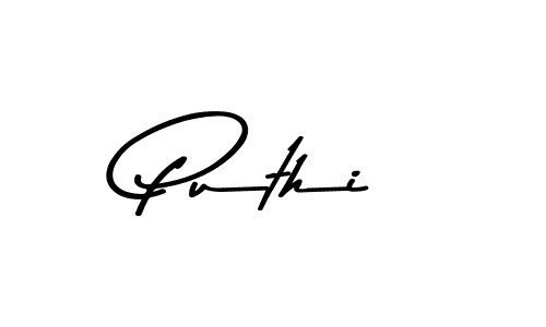 How to make Puthi signature? Asem Kandis PERSONAL USE is a professional autograph style. Create handwritten signature for Puthi name. Puthi signature style 9 images and pictures png