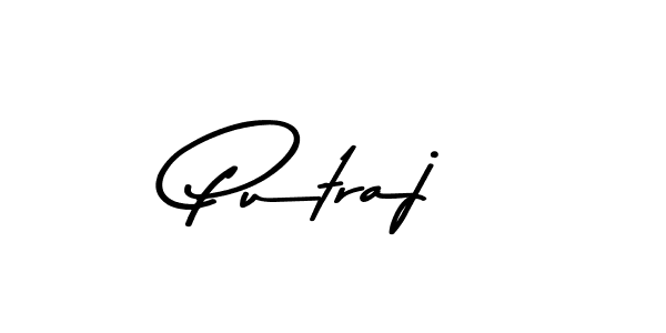 Create a beautiful signature design for name Putraj. With this signature (Asem Kandis PERSONAL USE) fonts, you can make a handwritten signature for free. Putraj signature style 9 images and pictures png