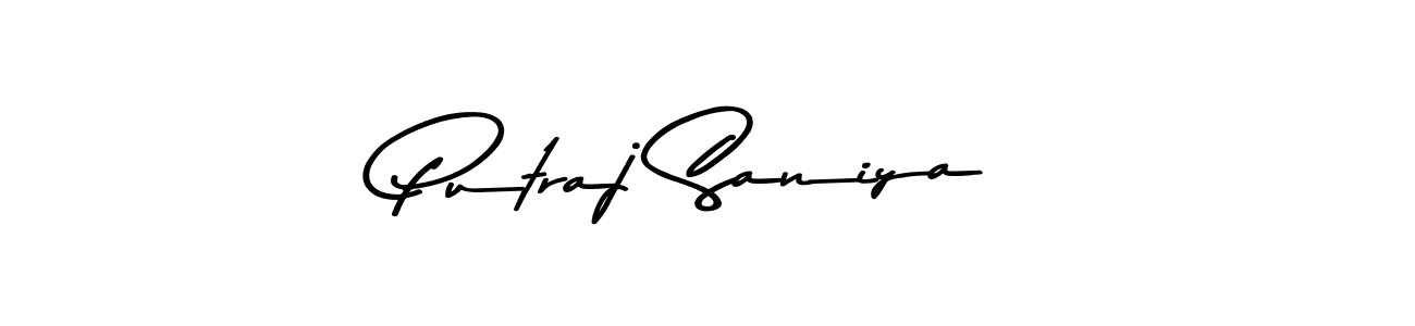 Make a beautiful signature design for name Putraj Saniya. Use this online signature maker to create a handwritten signature for free. Putraj Saniya signature style 9 images and pictures png