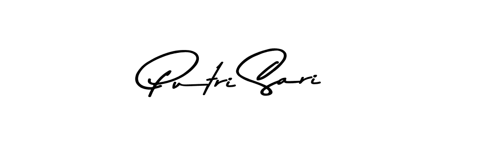 Putri Sari stylish signature style. Best Handwritten Sign (Asem Kandis PERSONAL USE) for my name. Handwritten Signature Collection Ideas for my name Putri Sari. Putri Sari signature style 9 images and pictures png