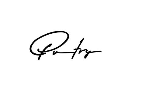 You should practise on your own different ways (Asem Kandis PERSONAL USE) to write your name (Putry) in signature. don't let someone else do it for you. Putry signature style 9 images and pictures png