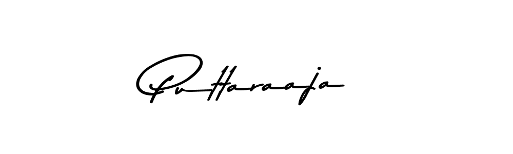 Make a beautiful signature design for name Puttaraaja. With this signature (Asem Kandis PERSONAL USE) style, you can create a handwritten signature for free. Puttaraaja signature style 9 images and pictures png