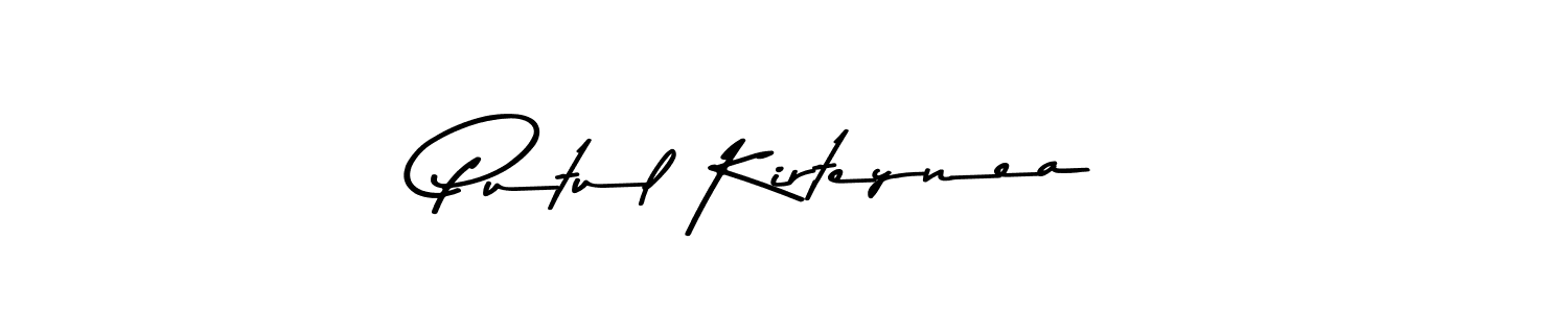 Use a signature maker to create a handwritten signature online. With this signature software, you can design (Asem Kandis PERSONAL USE) your own signature for name Putul Kirteynea. Putul Kirteynea signature style 9 images and pictures png